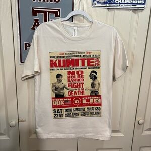Kumite Fight Poster Graphic Tee - Cream